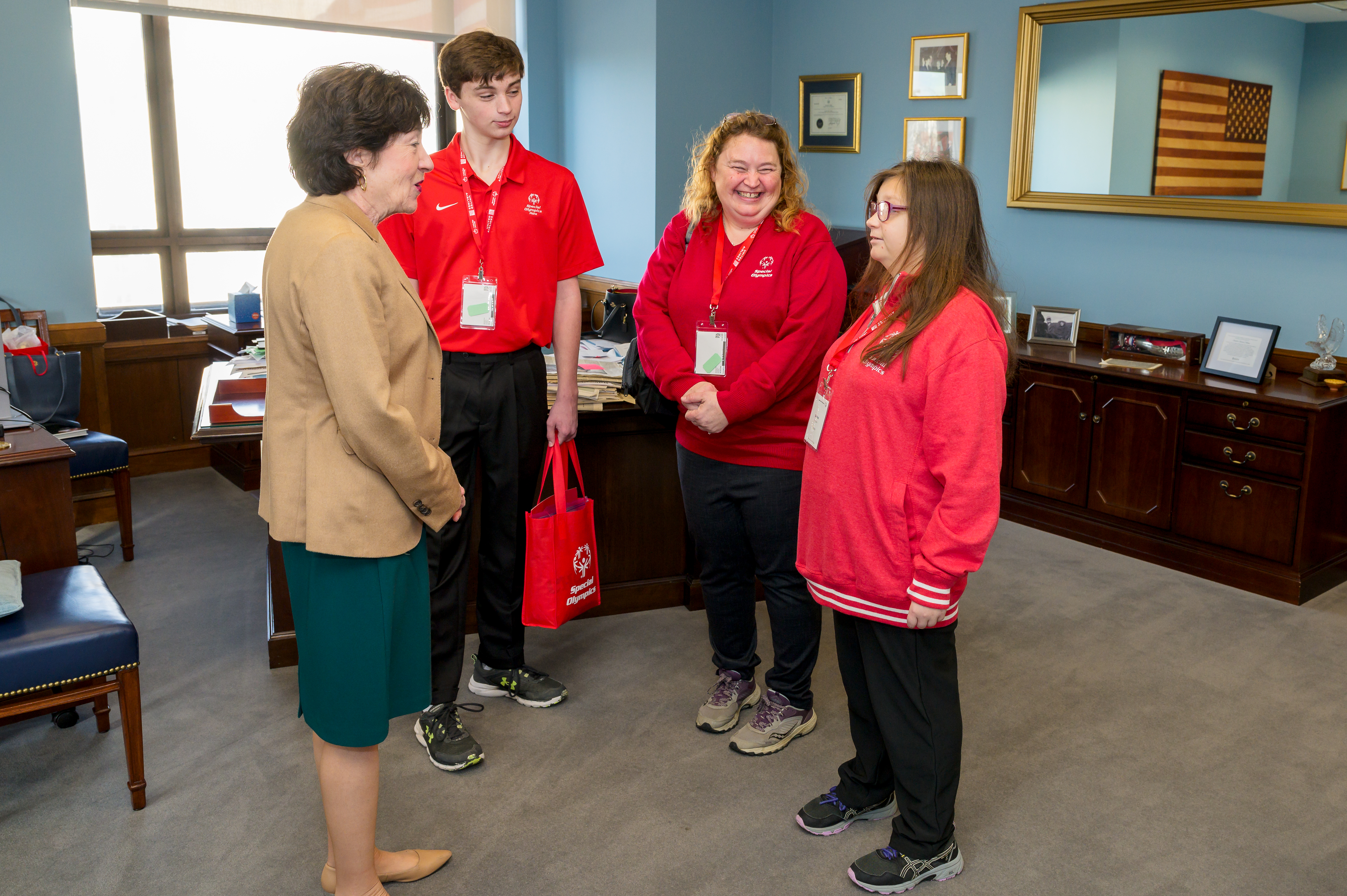 Senator Collins meets Special Olympics Mainers